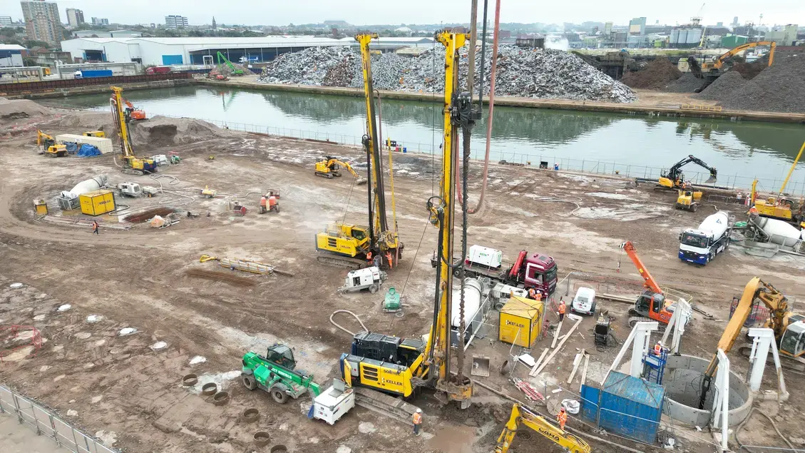 On site at Alexandra Docks
