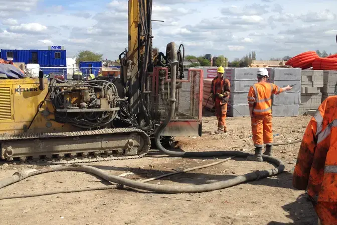 Compaction grouting at Herns Lane