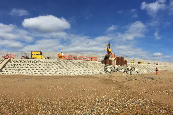 Minipiling at Shoreham Port