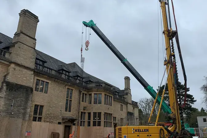 Keller installing CFA piles at Rhodes House