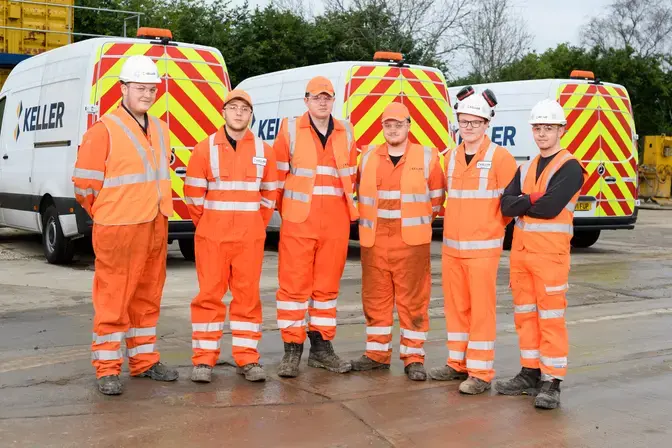 Some of Keller's current apprentices and trainees