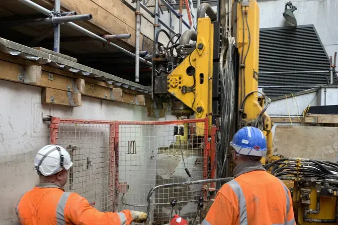 Mini-piling at The Westbury Hotel