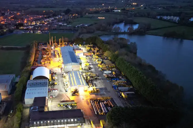 An aerial view of the Keller UK offices at Ryton, near Coventry