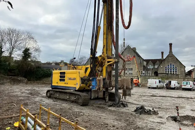 Installing rigid inclusions at Bath