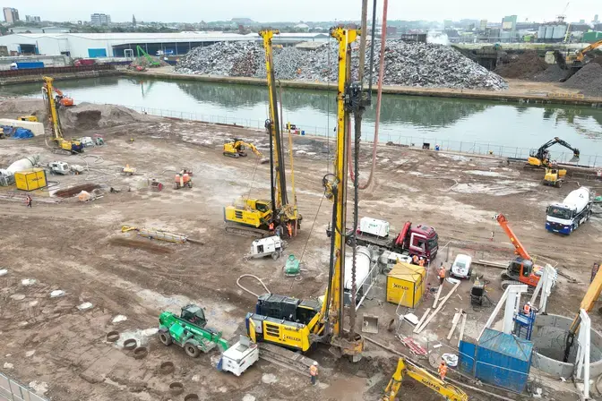 On site at Alexandra Docks