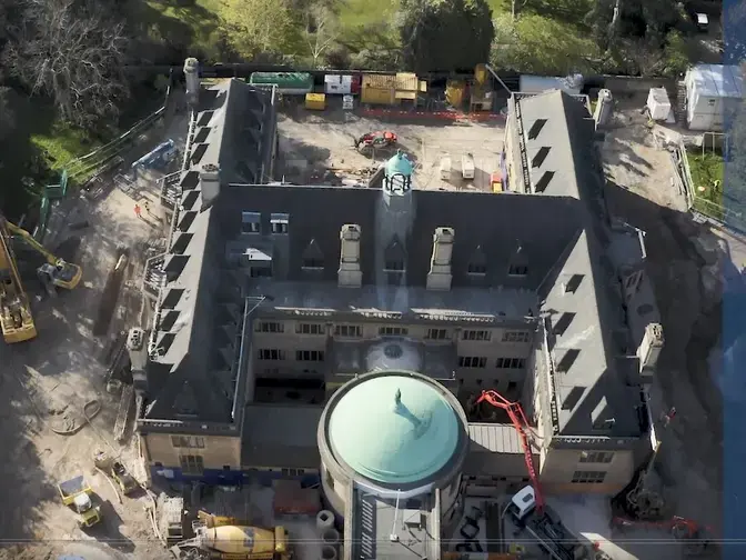 Aerial view of Keller at Rhodes House