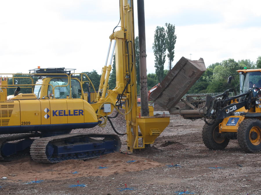 Vibro stone columns at Canley