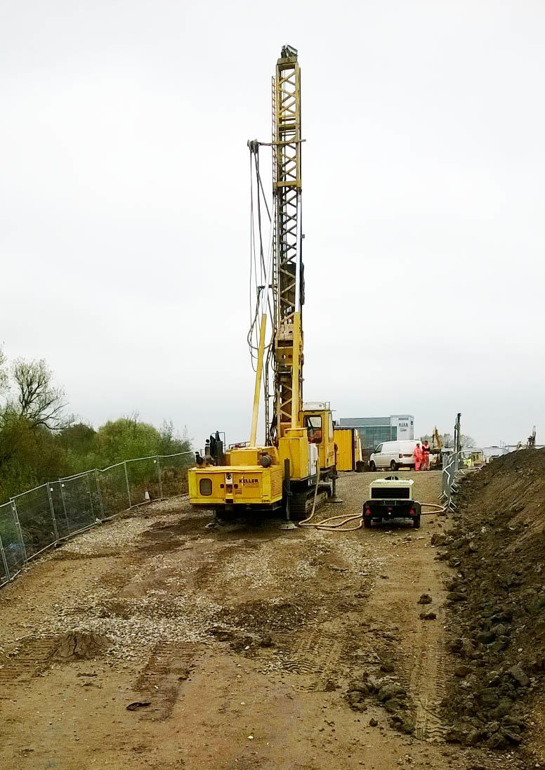 Vibro stone columns at Epping