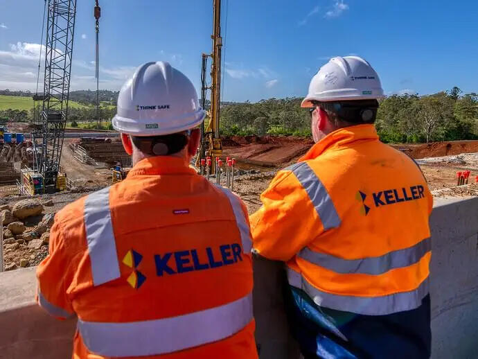 Two people on site