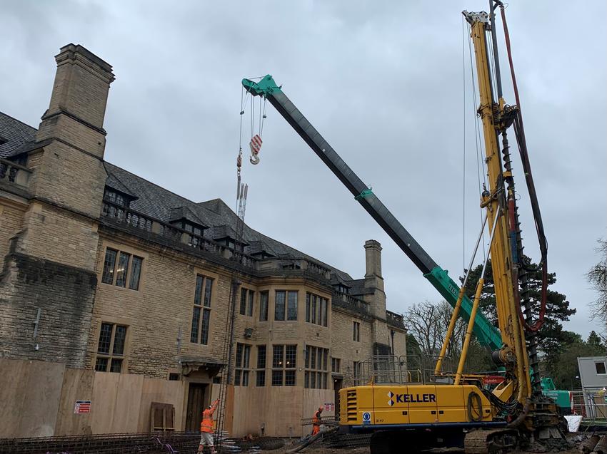 Keller installing CFA piles at Rhodes House