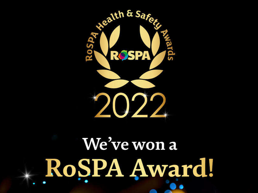 We've won a RoSPA Award