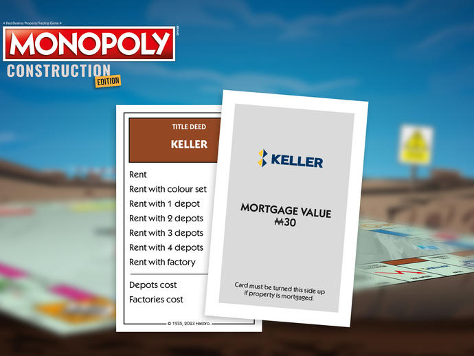 The Keller card in Monopoly Construction Edition