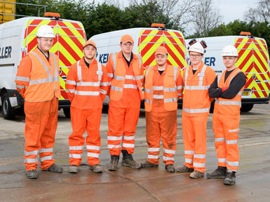 Some of Keller's current apprentices and trainees