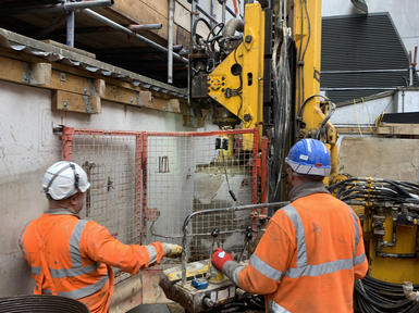 Mini-piling at The Westbury Hotel