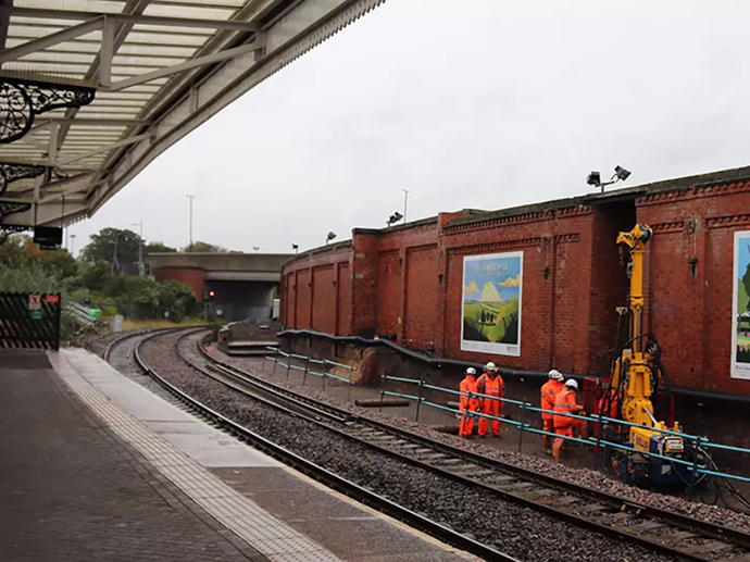 Keller working at Hartlepool Station