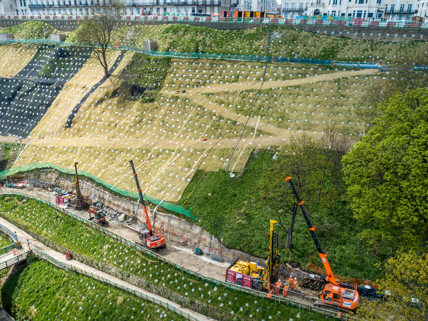 Works on Scarborough's South Cliff