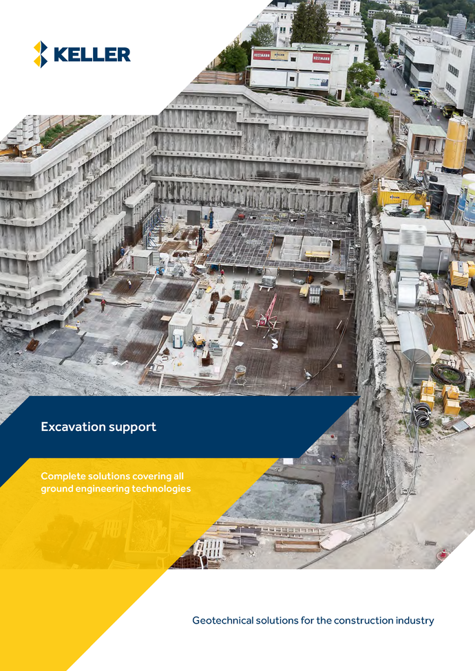 Excavation support brochure