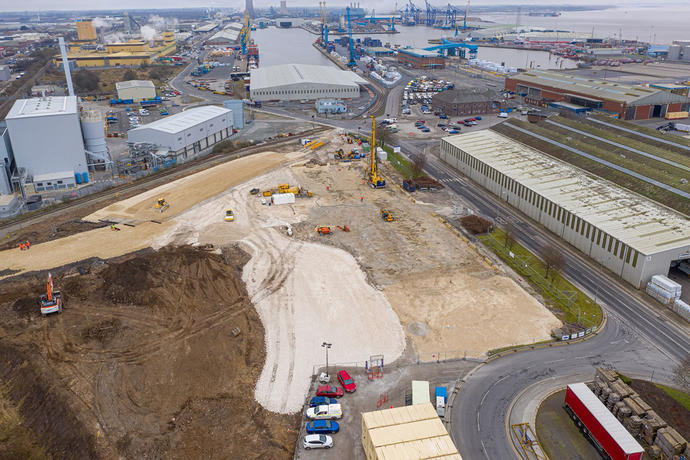 The site at the port of Hull