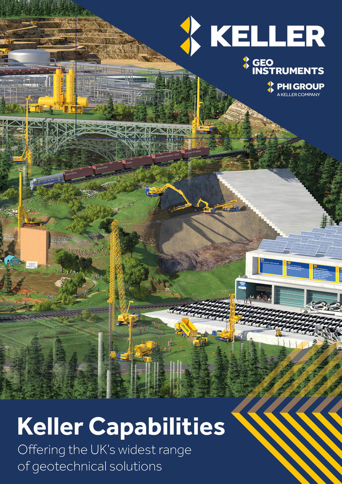 The front page of the Keller Capabilities brochure